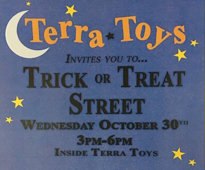 Trick or Treat Street at Terra Toys!