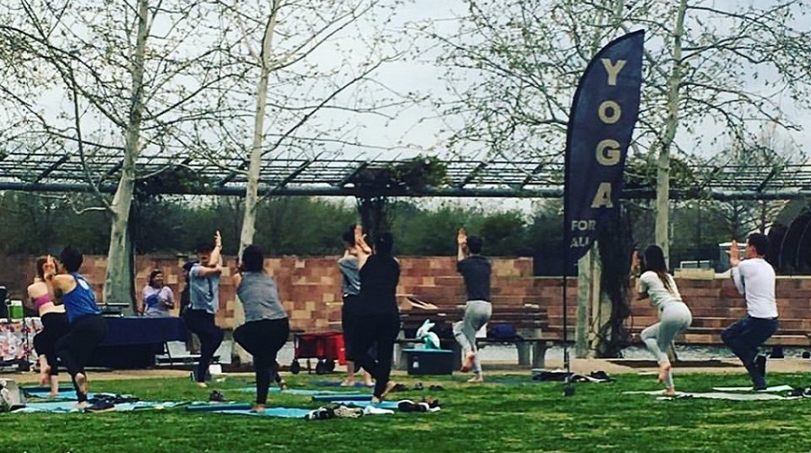 Yoga at Mueller Lake Park